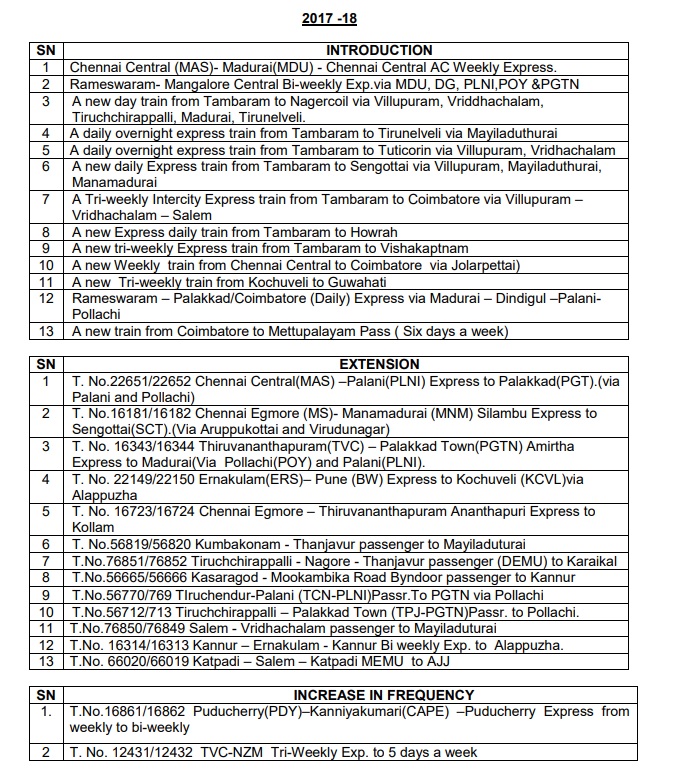 pollachitrain's tweet photo. RTI details regarding the train proposals for Pollachi / Coimbatore section sent by Southern Railway to Railway Board for approval. (Page 1 to 4).. https://t.co/taeDePTVmi
