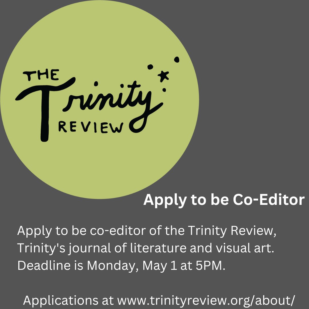 Trinity English Department tweet media