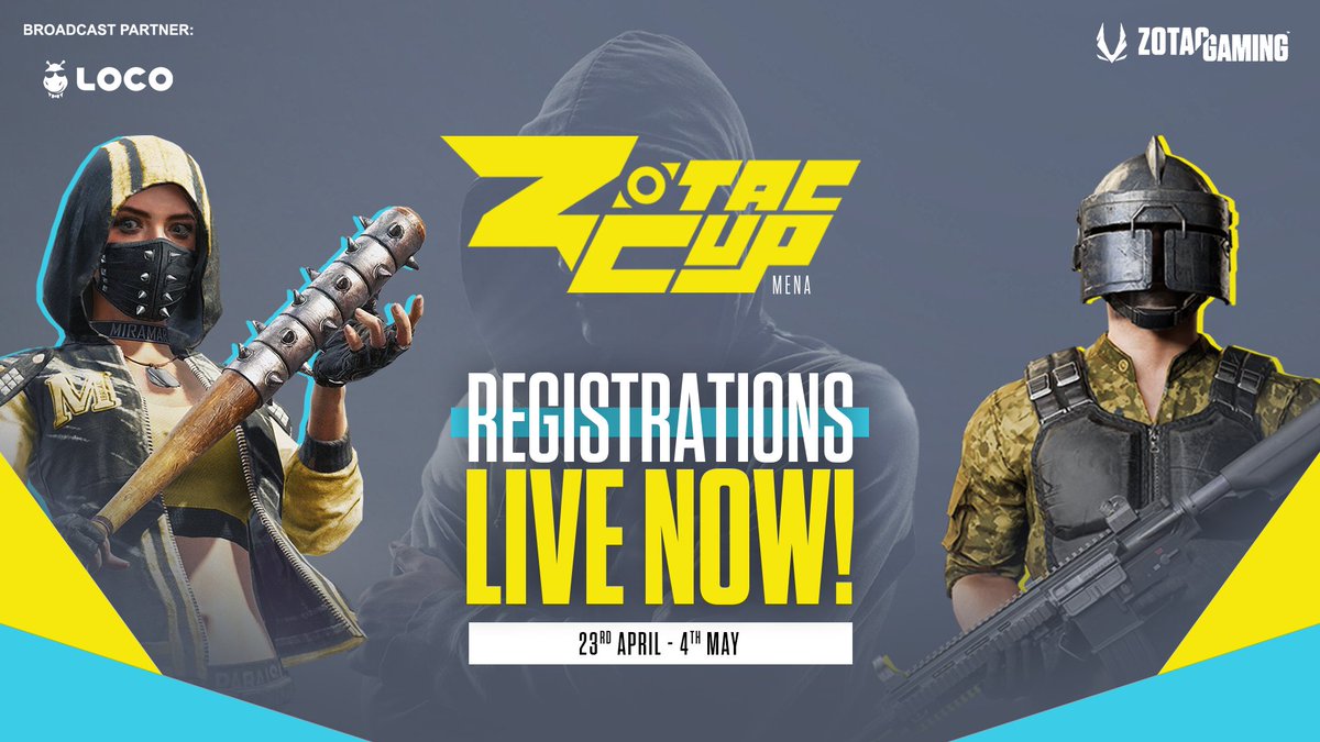 ! Attention all gamers of the Middle East !
Registrations are now open! Get ready to compete with the best of the best and claim your victory and the USD 5000 prize pool. 

Register at: url.theesports.club/p3ok9

#zotac #zotacgaming #TEC #theesportsclub #pubgpc #gaming #esports