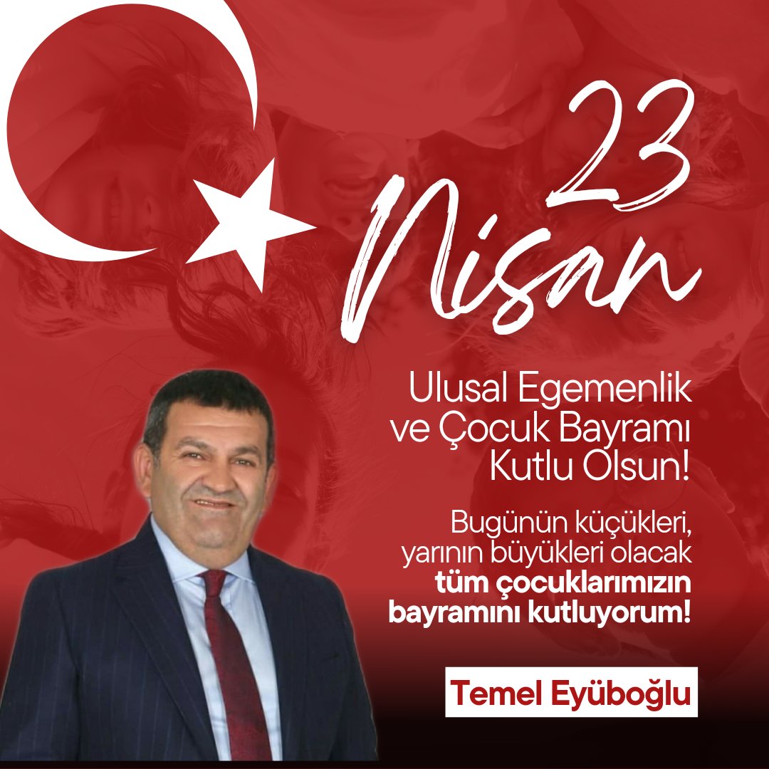 Geleceğimizin teminatı olan sevgili çocuklarımızın 🇹🇷 23 Nisan Ulusal Egemenlik ve Çocuk Bayramı'nı ve Türkiye Büyük Millet Meclisinin açılışının 103. yıldönümü kutlu olsun!
#23NisanKutluOlsun