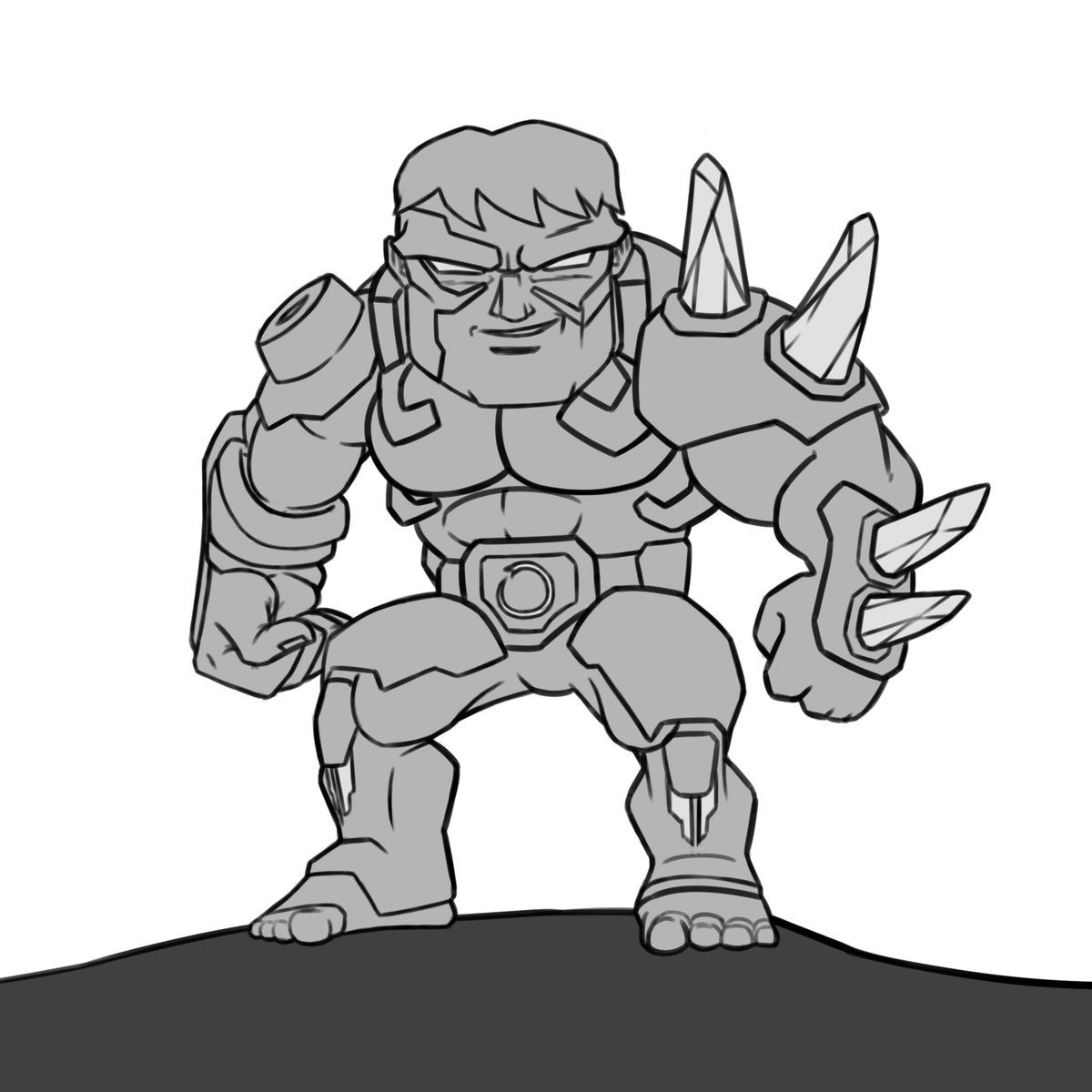 SDBuuu's tweet photo. Lil chunky chibi version of Bahamet for this week's scribbles, don't worry the coloured version will uploaded soon(ish)! #mcocart https://t.co/AedqCQoGzC
