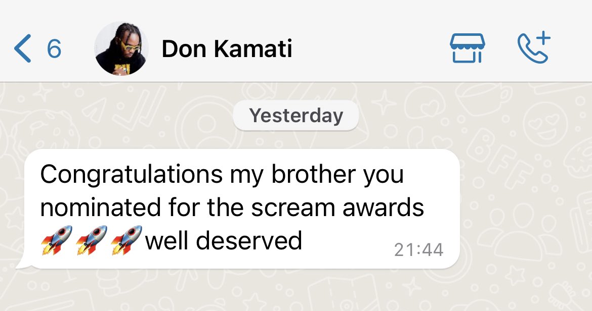 LlewelynAdams's tweet photo. I got a message from @1ba6d2b3c714442 last night saying I got nominated for the #ScreamAwards  - i checked the list this morning and guuuys! 😮‍💨 Your boy is nominated in the Entrepreneur of the year category 🙏🏼 https://t.co/Qm0CHd9MSi