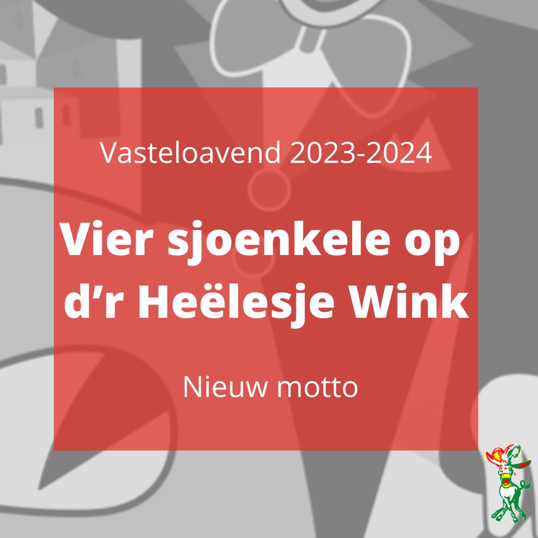 Ons nieuwe motto is bekend 🎉Sjoenkel jij ook mee komende vasteloavend?
#carnaval #vasteloavendinlimburg #vasteloavend #heerlen #heëlesjewink #heerlenmijnstad #heële #winkbülle #motto