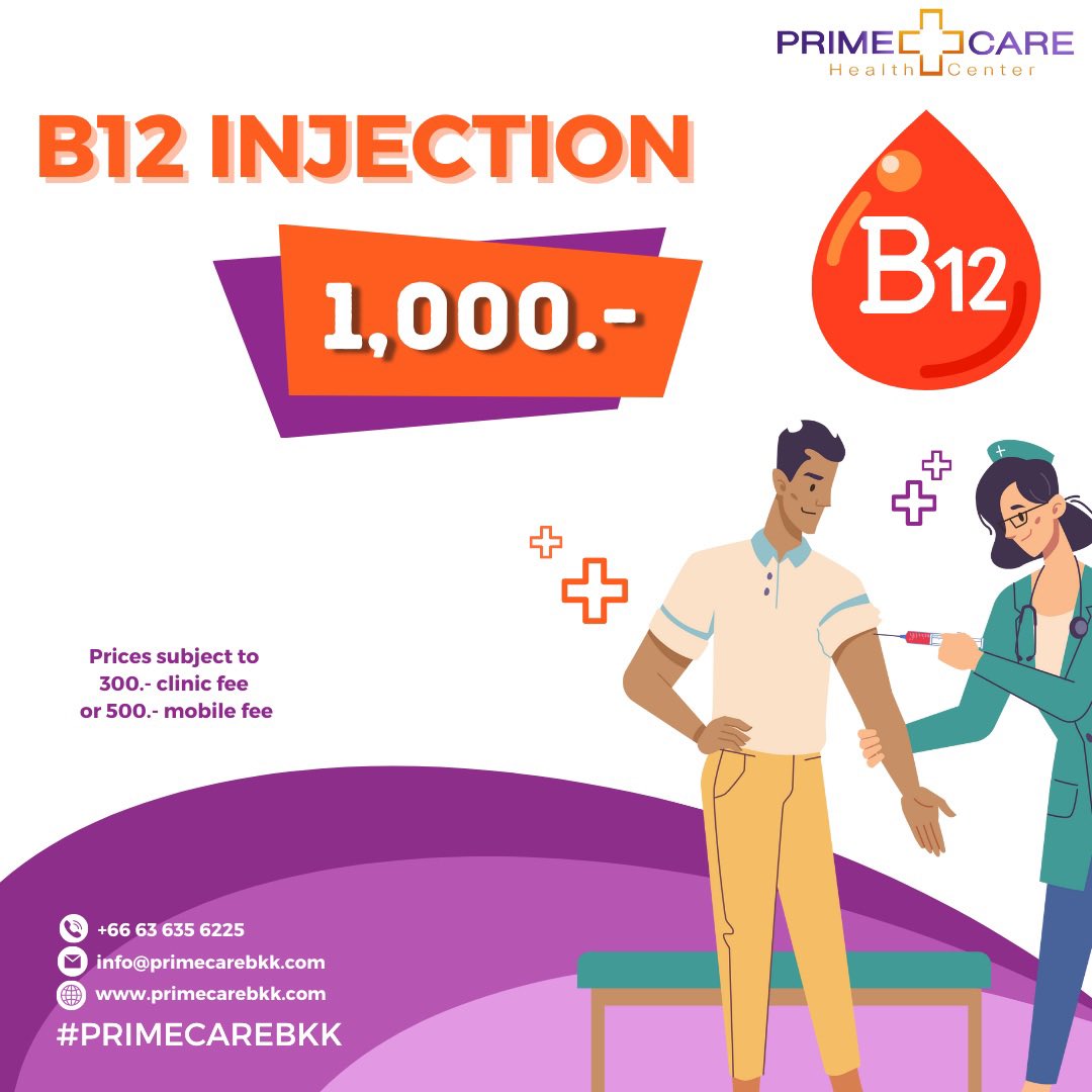 devibajaj's tweet photo. Offering Vitamin B12 Injections. Contact us to book yours. #primecarebkk https://t.co/vCU1cUfpAX