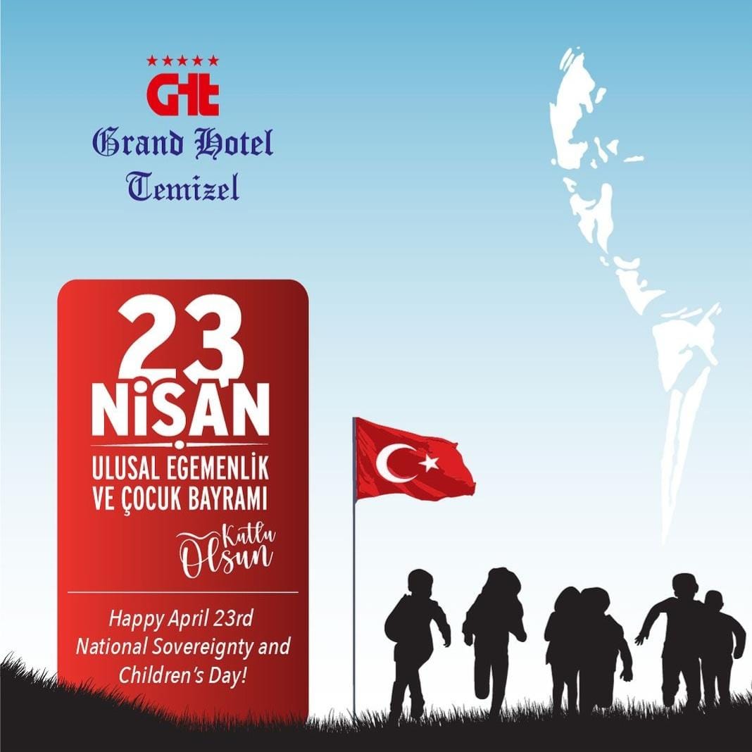 Mustafa Kemal Atatürk’ün tüm dünya çocuklarına armağan ettiği 23 Nisan Ulusal Egemenlik ve Çocuk Bayramı kutlu olsun!

Happy April 23rd National Sovereignty and Children's Day, a gift from Mustafa Kemal Atatürk to all children of the world!

#23NisanÇocukBayramı