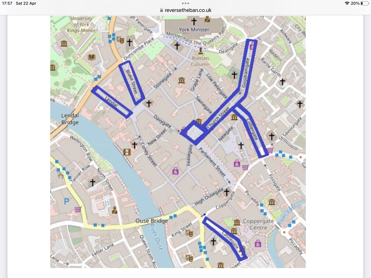 flickhwilliams's tweet photo. Press comments is turning into an ableists  convention as the election approaches.  To those who say we don’t need blue badge holders ‘parking wherever they feel like’ it may surprise them to learn that NEVER was the case. The map shows the limited places we could park previously https://t.co/cuhLoYU1qI