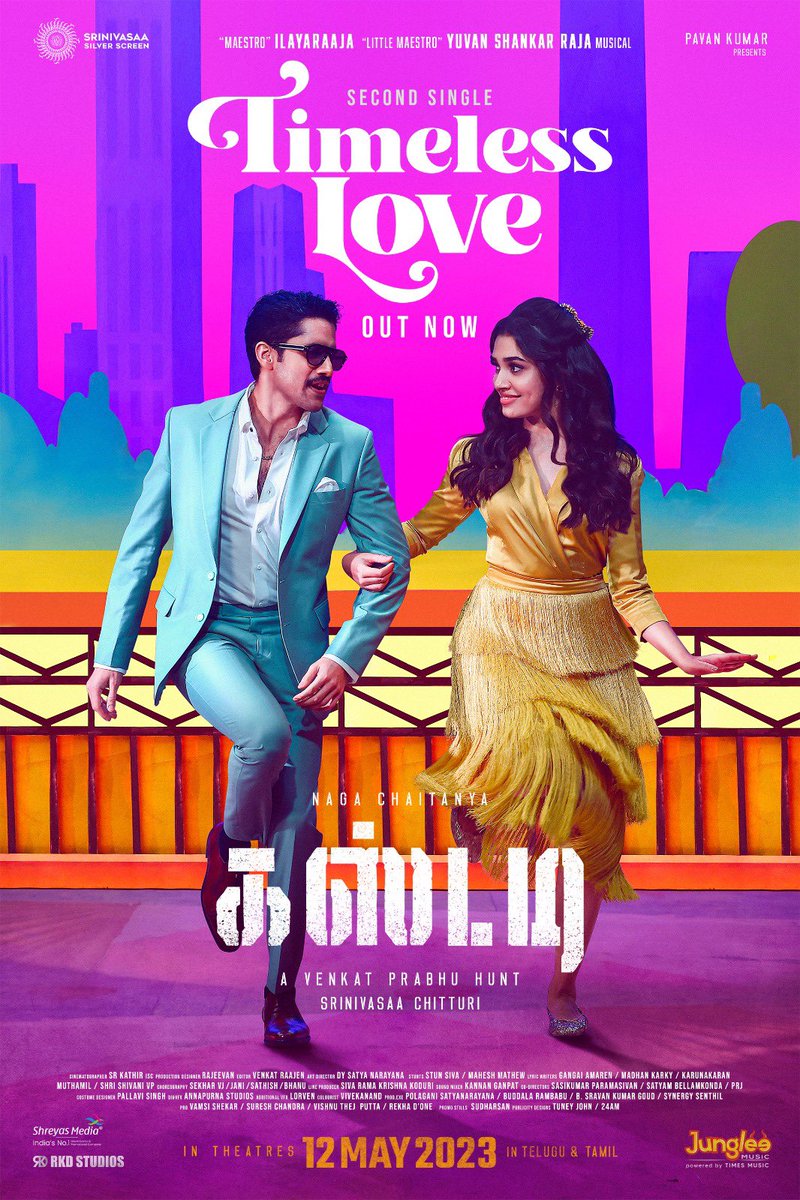chay_akkineni's tweet image. Here’s the second single Timeless Love from #Custody . Thank you @ilaiyaraaja  sir @thisisysr @ramjowrites @madhankarky for another beautiful melody ! 

Tel: youtu.be/ZTUoDmiUzRo
Tam: youtu.be/16frQEcxeeY

 @Sekharmasteroff
@vp_offl @IamKrithiShetty @realsarathkumar…