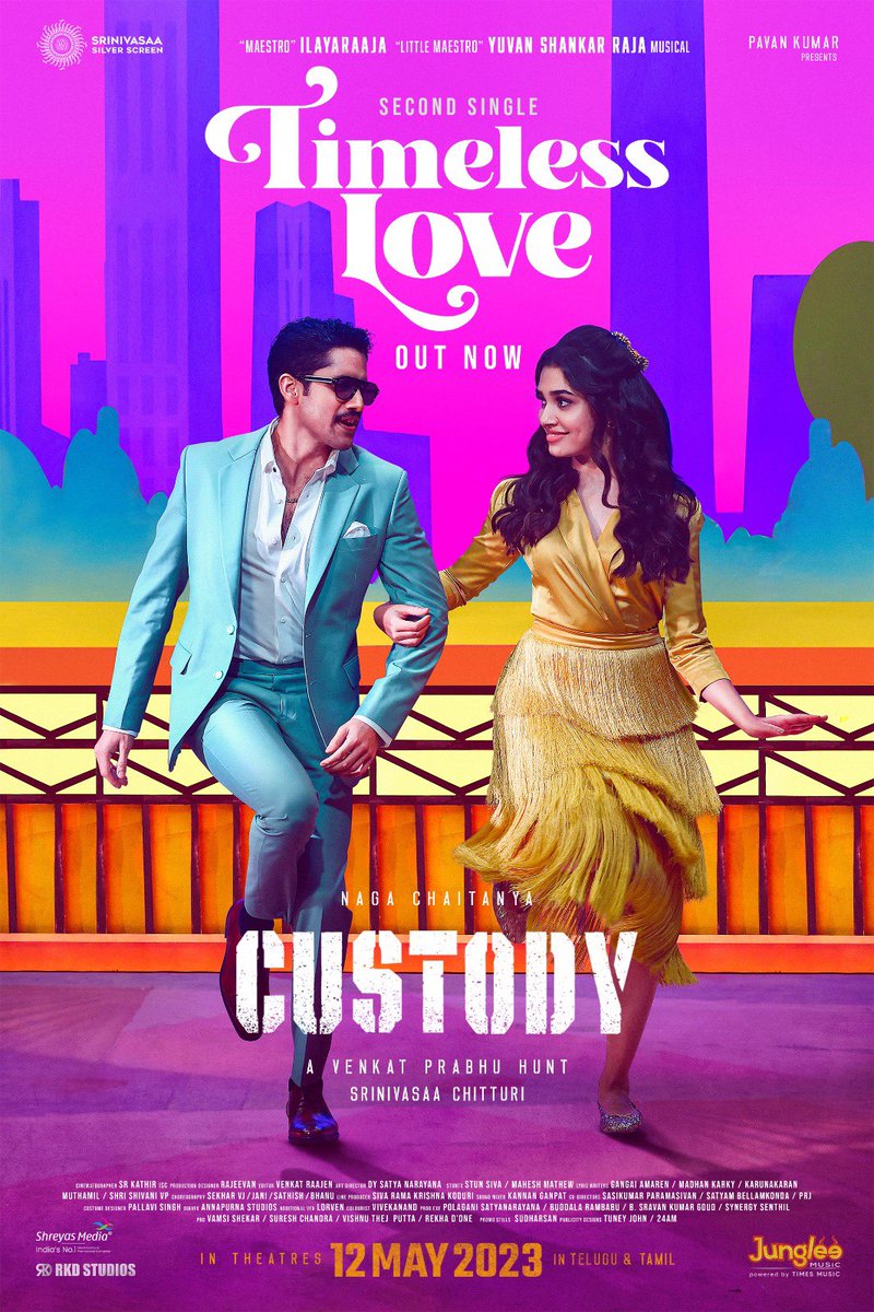 chay_akkineni's tweet image. Here’s the second single Timeless Love from #Custody . Thank you @ilaiyaraaja  sir @thisisysr @ramjowrites @madhankarky for another beautiful melody ! 

Tel: youtu.be/ZTUoDmiUzRo
Tam: youtu.be/16frQEcxeeY

 @Sekharmasteroff
@vp_offl @IamKrithiShetty @realsarathkumar…