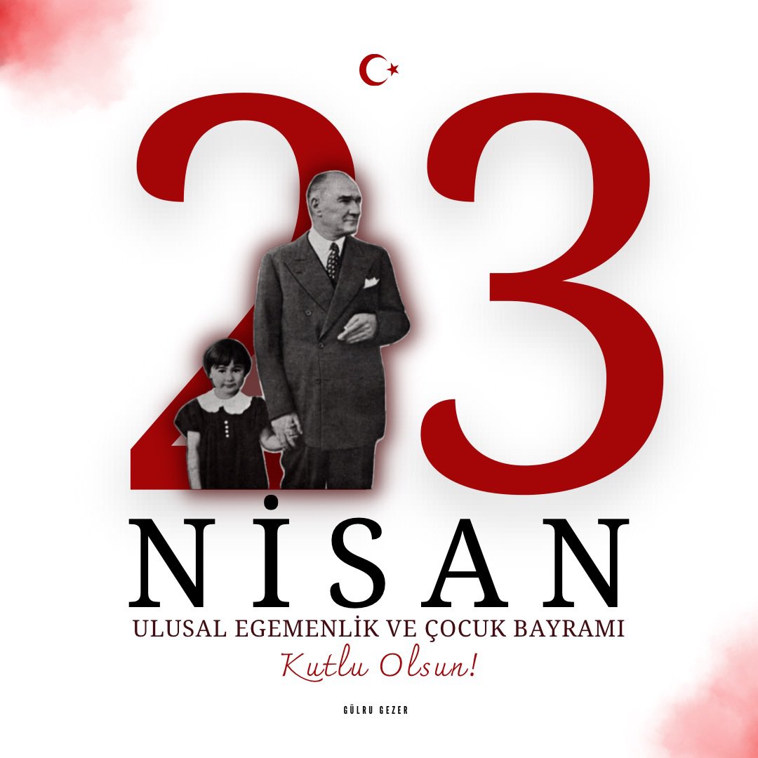g_gulru's tweet photo. Ulu Önder Mustafa Kemal Atatürk’ün dünya çocuklarına armağan ettiği 23 Nisan Ulusal Egemenlik ve Çocuk Bayramı kutlu olsun! 

#23NisanKutluOlsun https://t.co/JtJ9qTdsFY