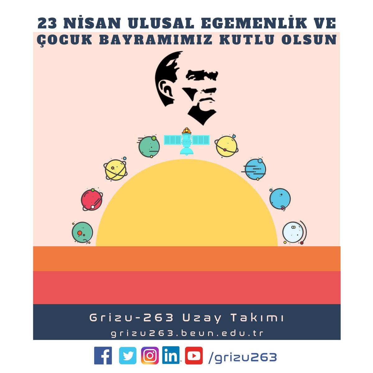 Grizu-263 Uzay Takımı (@grizu263) on Twitter photo Ulu Önderimiz Gazi Mustafa Kemal Atatürk'ün tüm çocuklara armağını olan 23 Nisan Ulusal Egemenlik ve Çocuk Bayramı'mızı kutluyoruz.
<a href="/beunedutr/">Zonguldak Bülent Ecevit Üniversitesi</a> <a href="/OYAKMetalurji/">OYAK Maden Metalürji</a> Ulu Önderimiz Gazi Mustafa Kemal Atatürk'ün tüm çocuklara armağını olan 23 Nisan Ulusal Egemenlik ve Çocuk Bayramı'mızı kutluyoruz.
<a href="/beunedutr/">Zonguldak Bülent Ecevit Üniversitesi</a> <a href="/OYAKMetalurji/">OYAK Maden Metalürji</a>