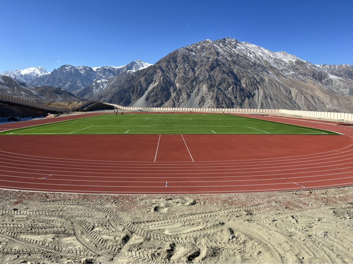 moseskunzang's tweet photo. @anandmahindra In fact we have two football stadiums in Ladakh. Check this one in Kargil. https://t.co/KkWOjWmpl6
