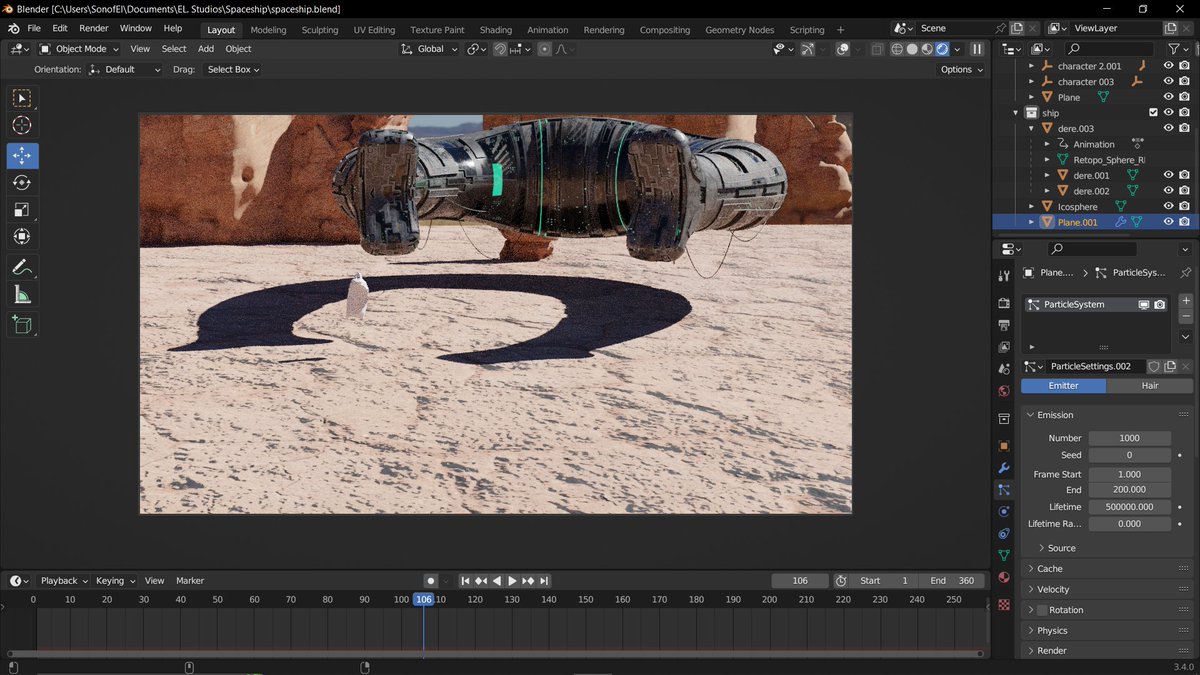 Tammyy_El's tweet photo. How my Sunday's going.👨‍💻✌️
#VFX #blender #Animation #Blender3d https://t.co/YfO7QAtmLH
