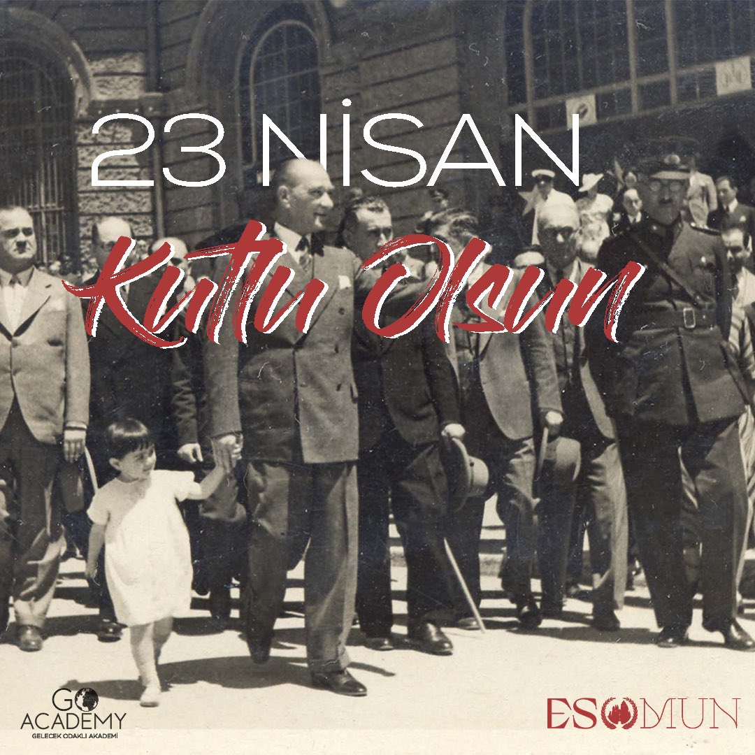ESMUNConference's tweet photo. “Little ladies, little gentlemen, you are all the roses, the stars and the sparkling joy of our future, the ones who will elevate the nation.” 
Mustafa Kemal Atatürk 
Happy April 23 National Sovereignty and Children's Day to all our children in the world!
#23Nisan #GOAcademy https://t.co/xFypxlO2ti