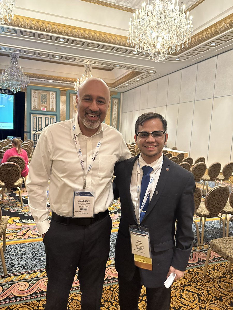 NrajShah's tweet photo. First poster presentation ✅!
Immensely grateful to @mmundi @o_elfadil for their continuous support and guidance. #Aspen2023! 
Thank you @danelleolson1 ! @MayoMrfa https://t.co/6xbmYFKkfd