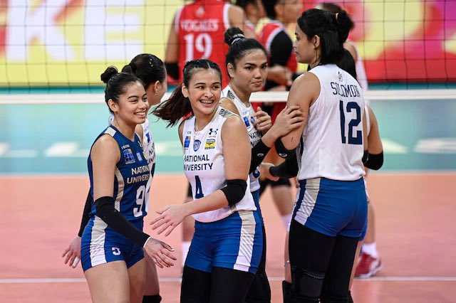 volleytiger's tweet photo. #UAAPSeason85 Women’s Volleyball Final Four Cast is complete!

Congrats AdU, DLSU, NU, and UST! https://t.co/iFhXtDAzSt