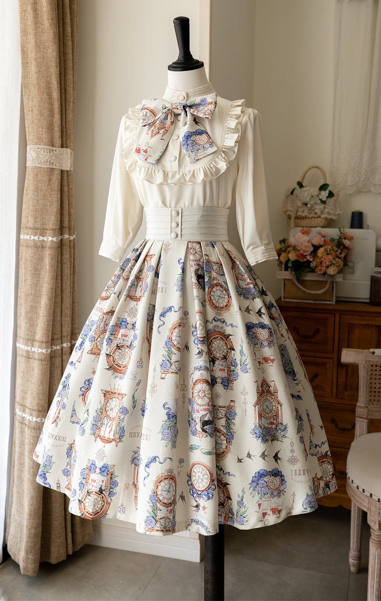 LolitaWardrobe's tweet photo. Forest Wardrobe 【-Echoes of Happiness-】 Lolita Skirt and Blouse Set

◆ Shopping Link >>> https://t.co/KSEtGishXl 
◆ Very Limited Quantity!!! https://t.co/jouR3JyIyW