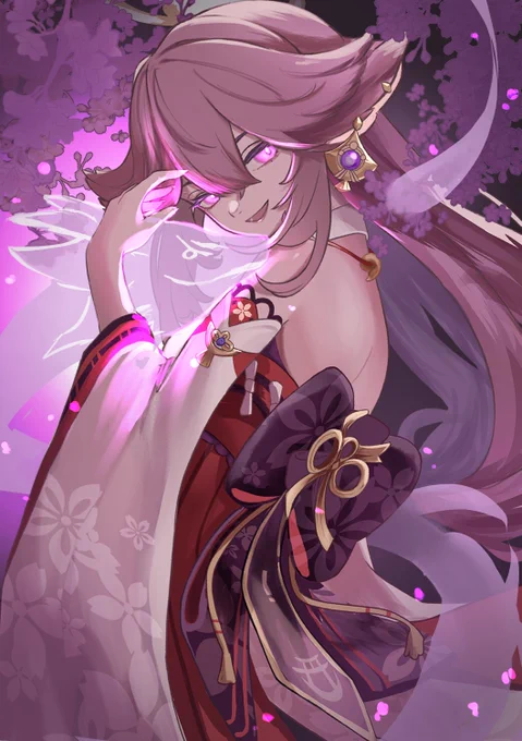 #再掲したら八重神子好きが集まるらしいウワー!すきだ 