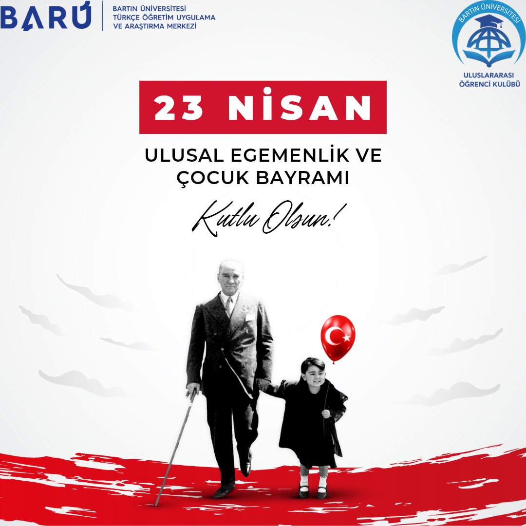 23  Nisan Ulusal Egemenlik ve Çocuk Bayramı kutlu olsun!