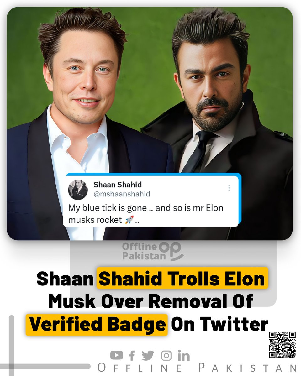 #ShaanShahid #Trolls #ElonMusk Over Removal Of #VerifiedBadge On #Twitter