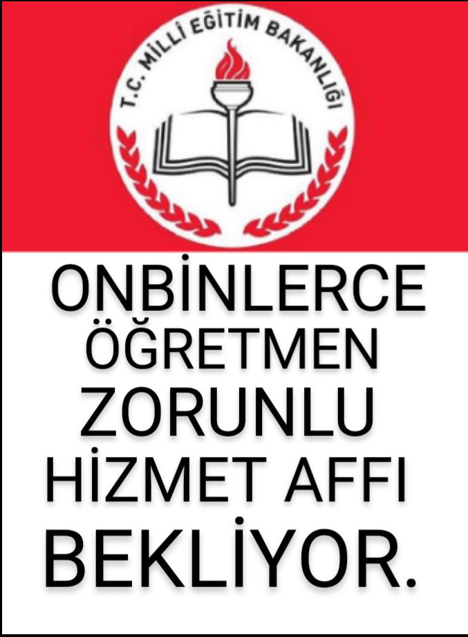 <a href="/AACanli/">AA Canlı</a> Öğretmenler ZORUNLU HIZMET AFFI bekliyor!‼️
