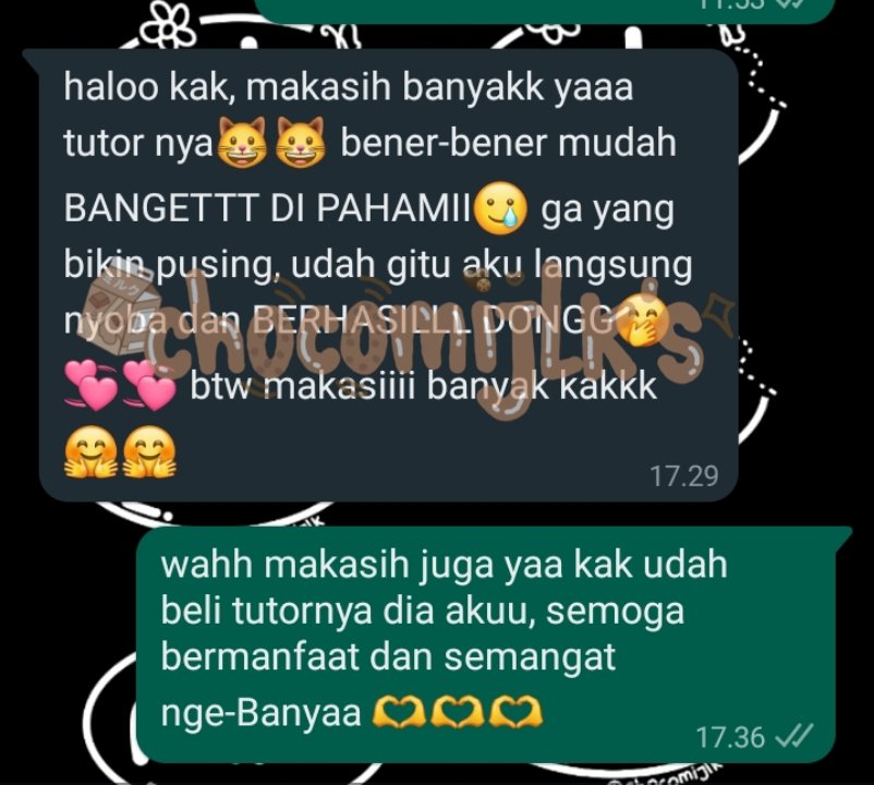 chocomijlk's tweet photo. aku open tutor fh acc lagi yaa, yuk 25k udah get all yang ada di pict, dijamin gampang + balik modal #zonauang https://t.co/11acirvYSW