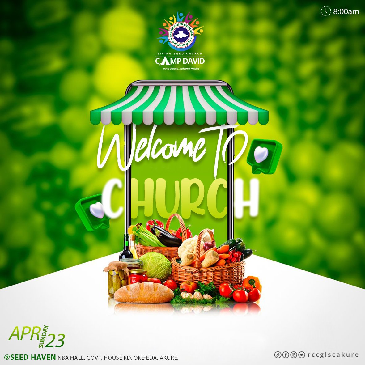 RccglscAkure's tweet photo. Welcome to Church!!

#rccglsc #lscakure #lsccampdavid #livingseedchurch #akure #rccg #rccgworldwide #rccg #LSCchurchinakure #church #sunday #sundaymornings #welcometochurch #health #healthtalk #DivineTouch https://t.co/oQN8kAC7SX