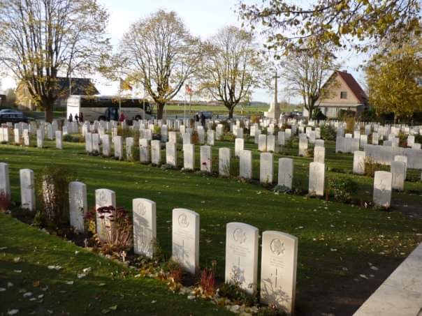 NZAllison's tweet photo. Essex Farm Cemetery, where there is a commemoration for the poem, In Flanders Field. (My pix).
#InFlandersField. https://t.co/FBF2iiXpML