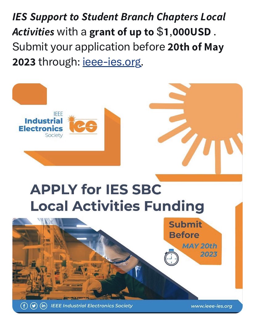 The corrected link to apply:
ieee-ies.org/membership/stu…