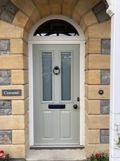 Smart new Solidor Composite door enhancing this superb period property. Great choice, 
Contact Renew SW Ltd-Holsworthy for your free,
no obligation quotation.