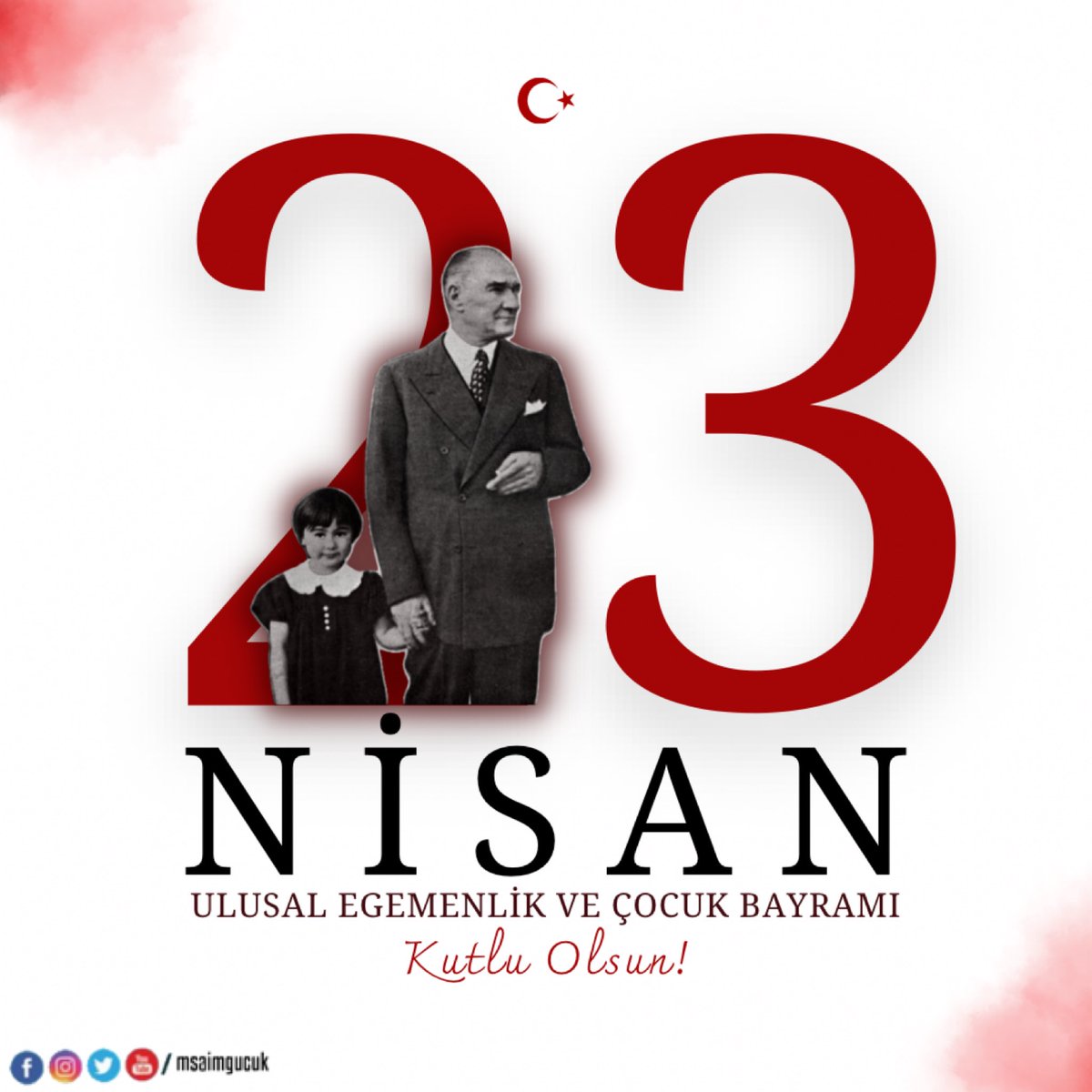 🇹🇷 23 Nisan Ulusal Egemenlik ve Çocuk Bayramımız kutlu olsun.

🇹🇷 TBMM’nin kuruluşunun 103. yılında, başta Gazi Mustafa Kemal Atatürk olmak üzere, kahraman silah arkadaşlarını saygı, rahmet ve minnetle anıyoruz.
#23NisanUlusalEgemenlikveCocukBayramı #103YıllıkEgemenlik #23Nisan
