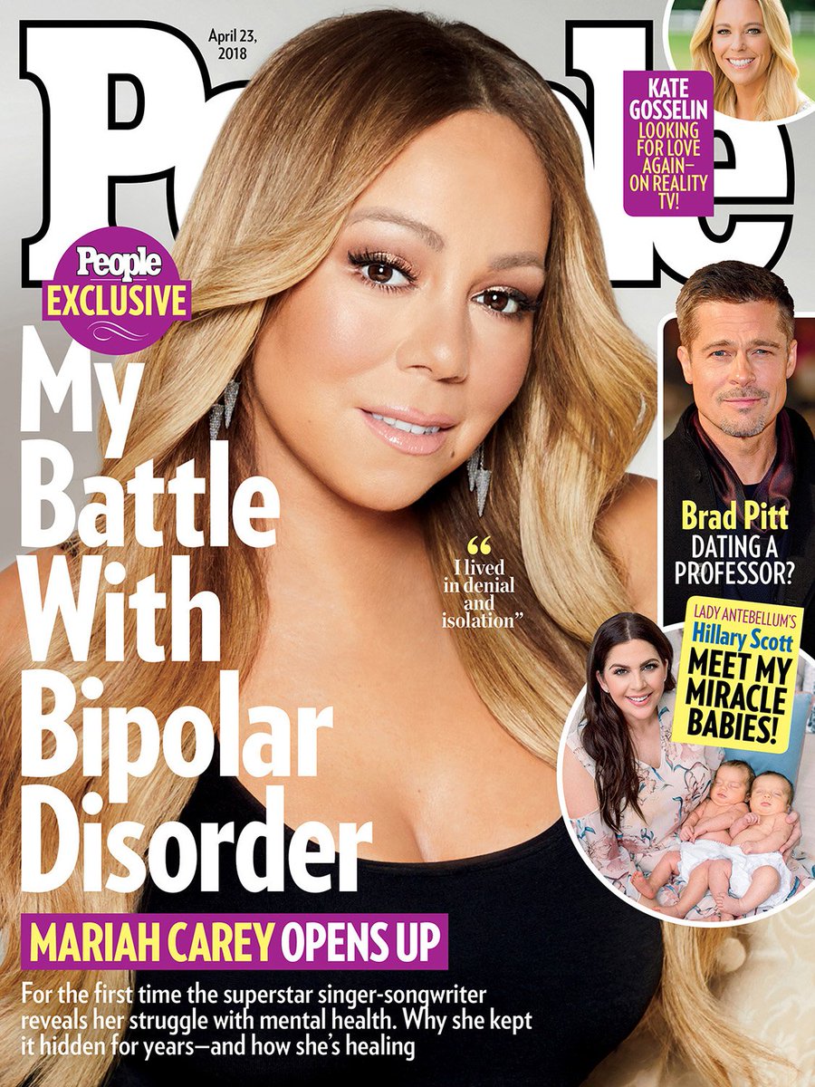 allidoislovemc's tweet photo. #OTD 2018 People Magazine releases @MariahCarey speaking up about her Bipolar II Disorder and how she has been hiding it for 17 years. #WeLoveYouMariah #MariahStrong https://t.co/HNNd4tdSPA