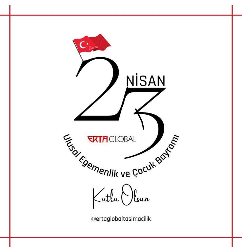 23 Nisan Ulusal Egemenlik ve Çocuk Bayramı Kutlu Olsun