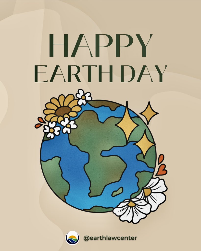 Happy Earth Day!🌎🤍 We need to transform the law to recognize, honor, and protect Earth's inherent rights to exist, thrive, and evolve. This #EarthDay we have an amazing opportunity to pass on our positive impact together. ➡️ bit.ly/415dDRT