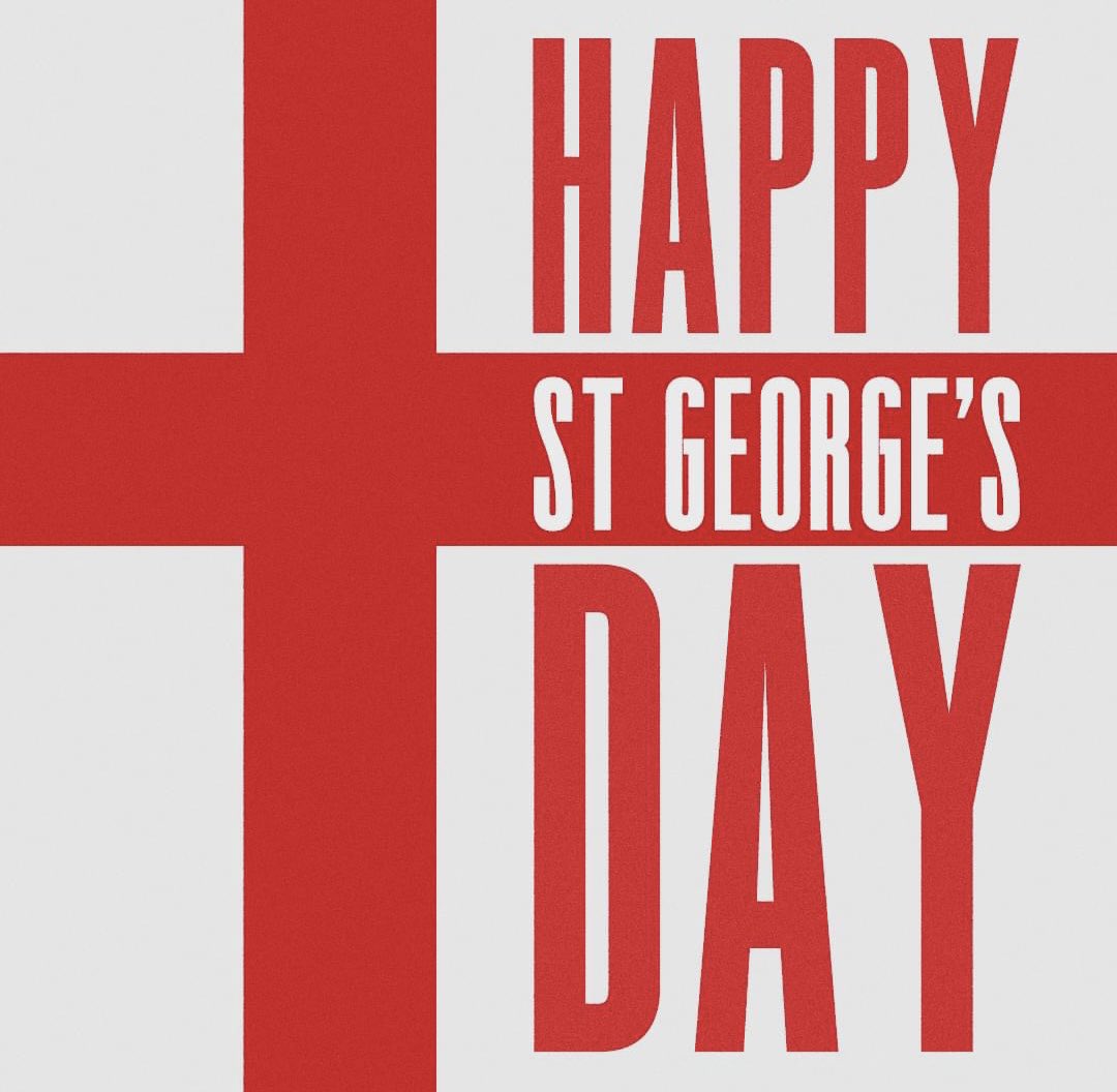 Happy St George’s Day. 🏴󠁧󠁢󠁥󠁮󠁧󠁿