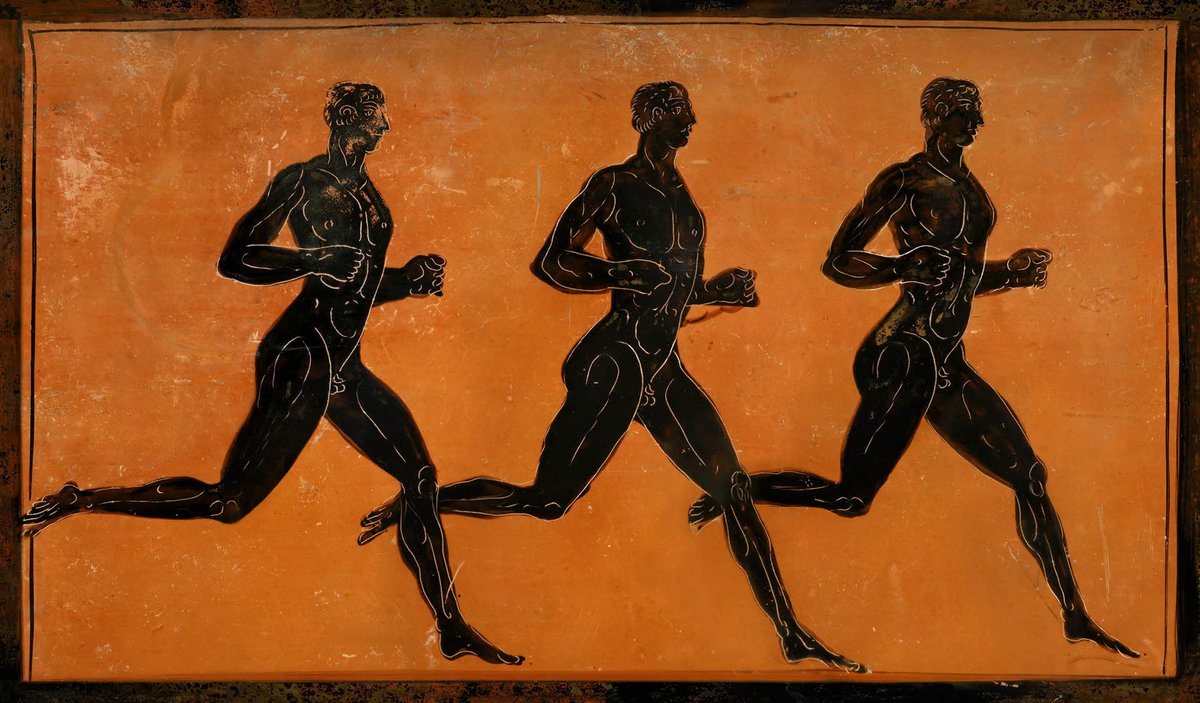 britishmuseum's tweet photo. Good luck to everyone running the #LondonMarathon today!

According to Herodotus, the original ‘marathon runner’ was a messenger called Pheidippides, who ran from Athens to Sparta to ask for help against the Persian forces, covering 260km in two days 🏃‍♂‍https://t.co/hAmp2ARGCd https://t.co/O7hxBz9NyS