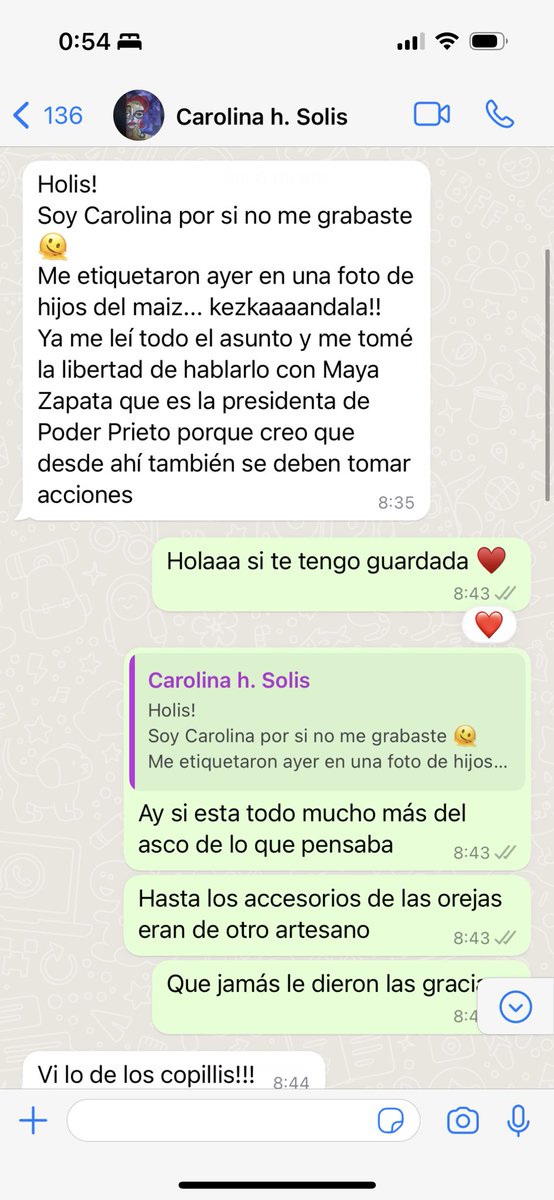 luzvaldezg's tweet photo. Que doloroso escucharte  @carolhsolis cuando tú me escribiste en privado , hablamos de lo que me tenía molesta,  tanto tenías mi número que tú le pasaste mi número a Maya , yo no quería que me dieran crédito de nada y ahí están nuestros mensajes , de donde sacaste eso? https://t.co/ARUJUOuGsr