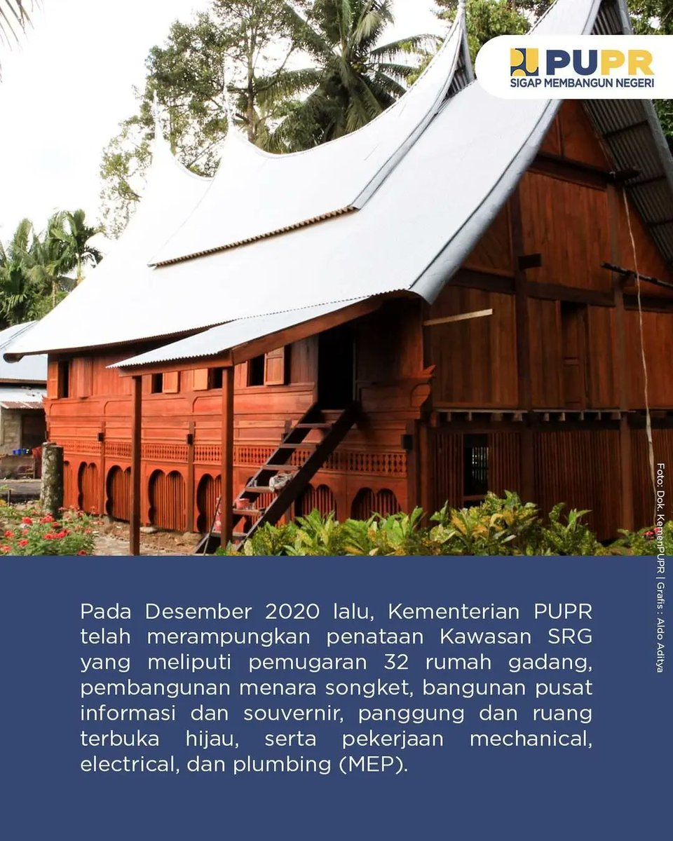 solokselatankab's tweet photo. #repost @kemenpupr 

Ada yang sudah berkunjung ke Kawasan Saribu Rumah Gadang (SRG) Kabupaten Solok Selatan, Sumatera Barat?

Penasaran dengan kawasan ini? Simak infonya pada gambar. 

#SigapMembangunNegeri #MudikAmanBerkesan #diIndonesiaAja #solsel #solokselatan #minang #sumbar https://t.co/ga11sY1qyX
