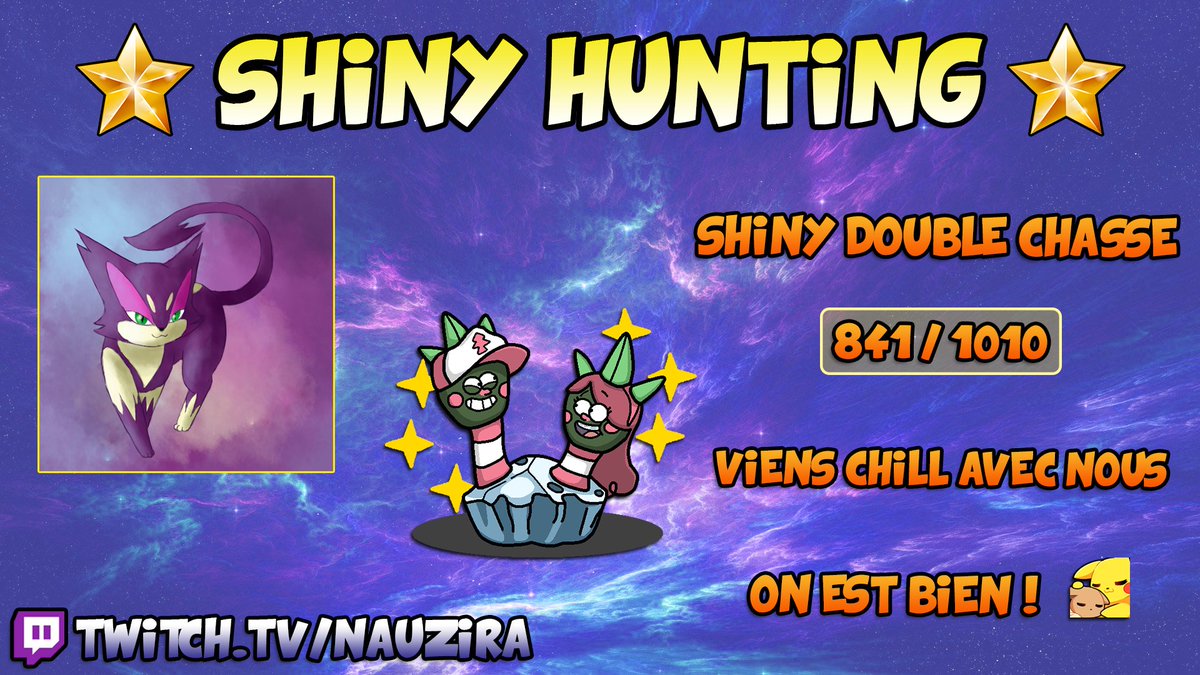 NauziraTv's tweet photo. Coucou à tous 🤗

On enchaine les rencontres pour faire briller du Pokemon⭐️
Et on dis des bêtises mais qu'est ce qu'on rigole 🤣

Aller viens avec nous 🥰

➡️ https://t.co/EPUCu4c5Ez ⬅️

#pokemon #ShinyPokemon #PokemonScarletViolet #twitch #twitchstreamer #PokemonTCG https://t.co/iOZP6Z0t7V