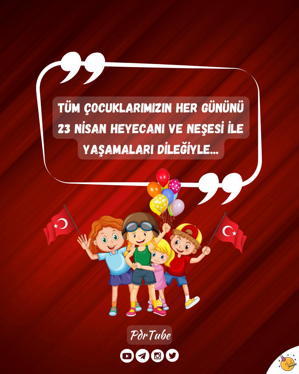 pdrtube's tweet photo. 23 Nisan Kutlu Olsun 🥳🥳🥳🥰💫 https://t.co/9szOzPBmvi