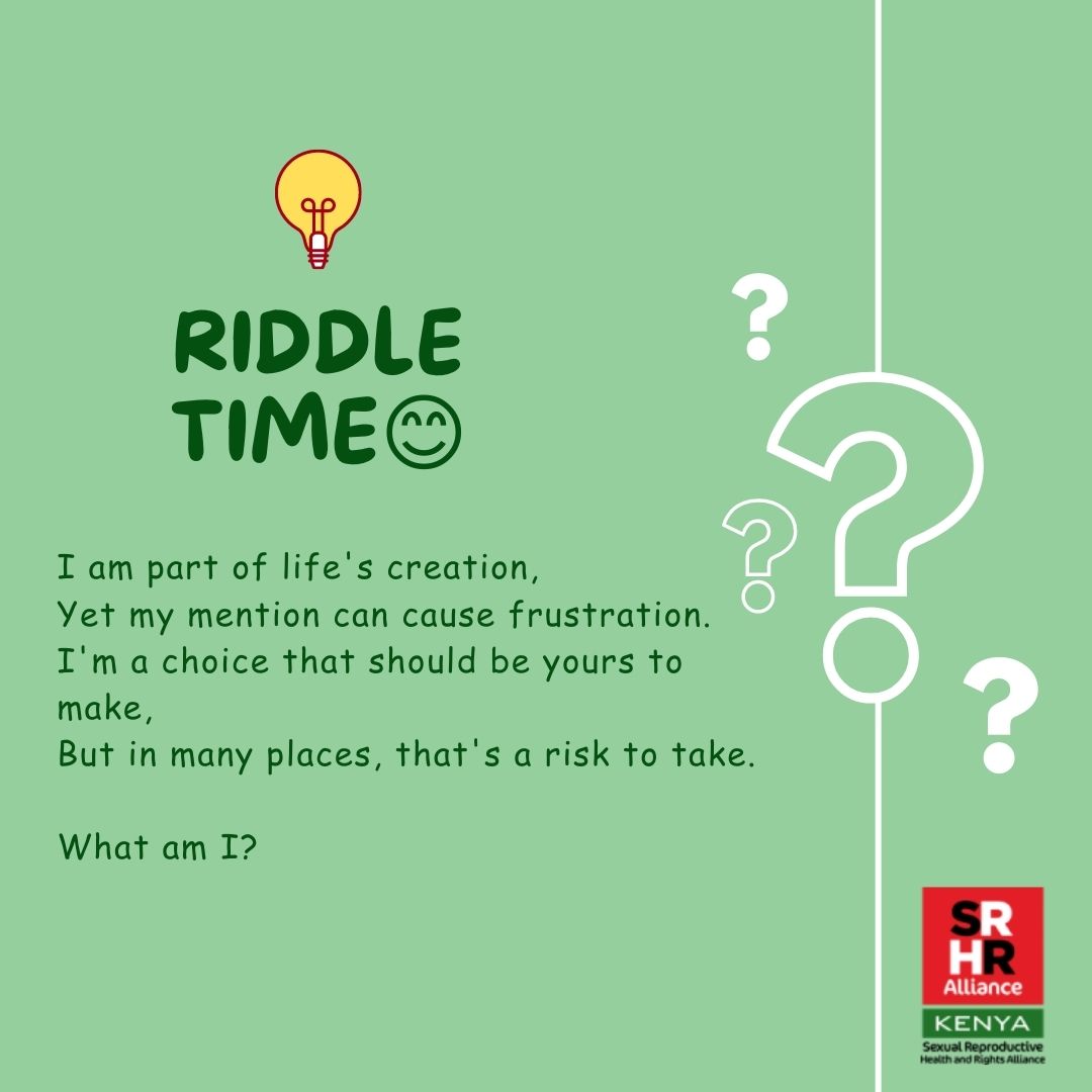 KenyaSRHR's tweet photo. Drop Your Answer on our comment section down below.
#sundayvibes 
#AllianceListens https://t.co/0fhhMHfaho