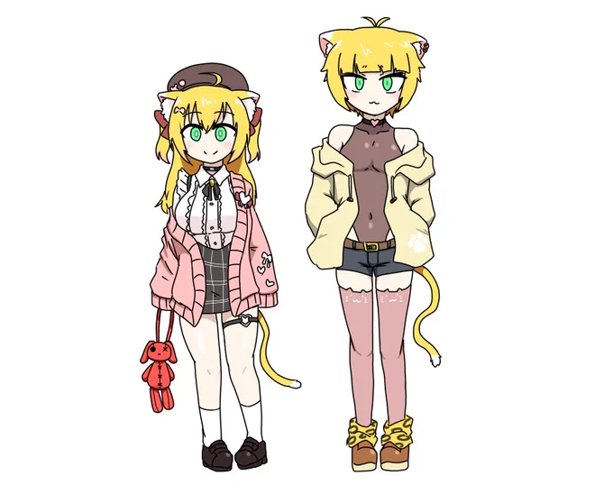 資料を一切見ずに記憶だけを頼りに描かれた阿黒兄妹 #あぐあーと 
