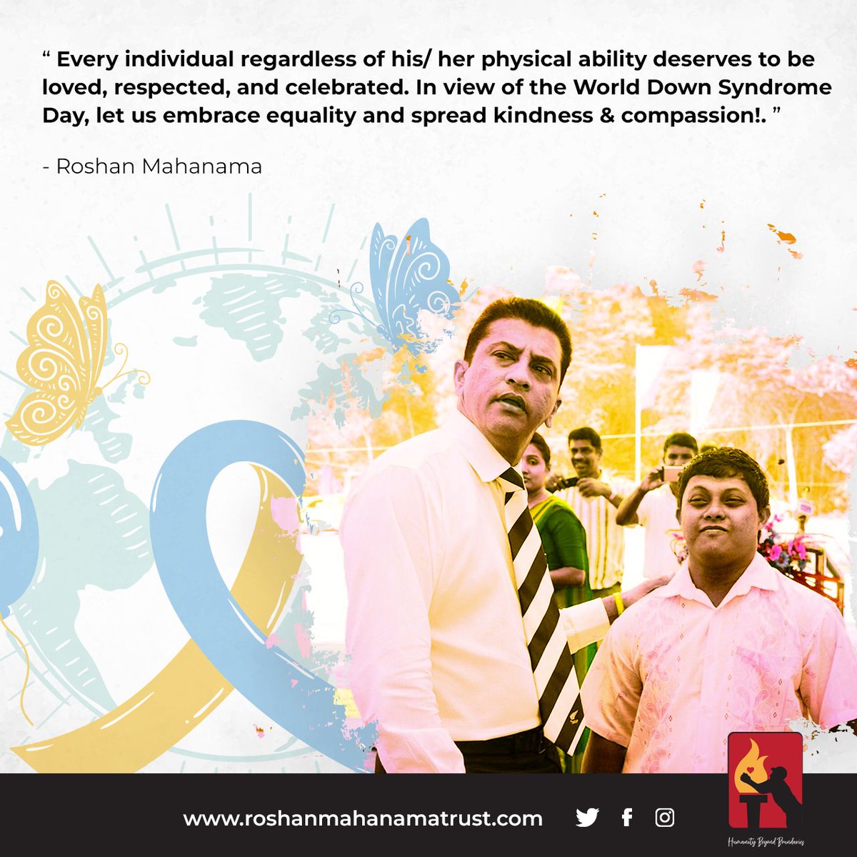 See the ABLE and not the LABEL! 
When you focus on someone's disability you'll overlook their abilities, beauty, and uniqueness.

#RoshanMahanamaTrust #BeyondTheLabel