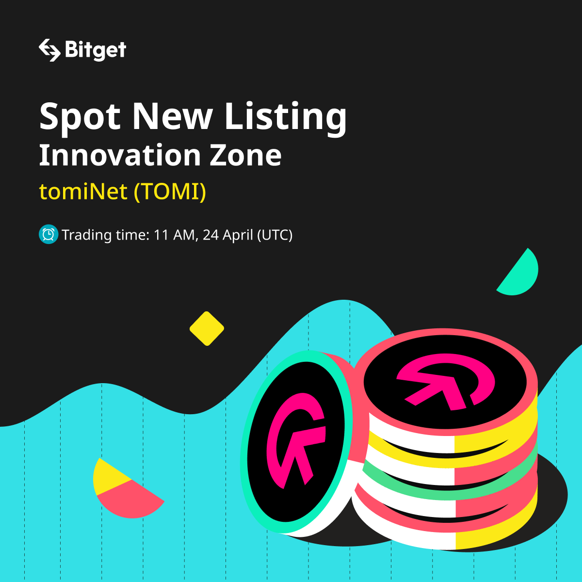 Bitget On Twitter 🆕 Spot New Listing 🆕 Bitget Will List Tomiusdt 