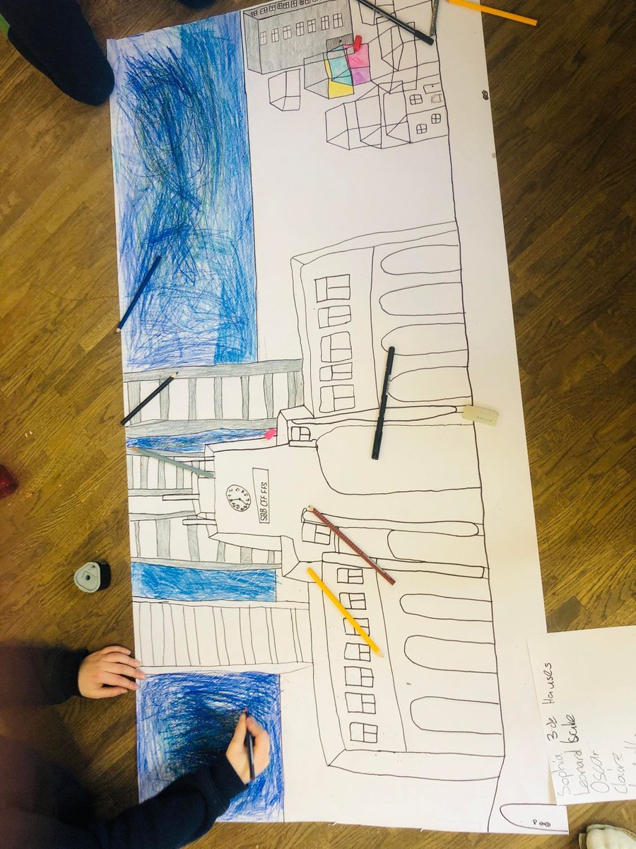 andreamills's tweet photo. Collaborative interpretations of grade 2's encounters with our beautiful city #Zurich. #inquiry #symboliclanguages #multilingualeducation @AndreaBreitenm1 https://t.co/fAT4QM4aLD