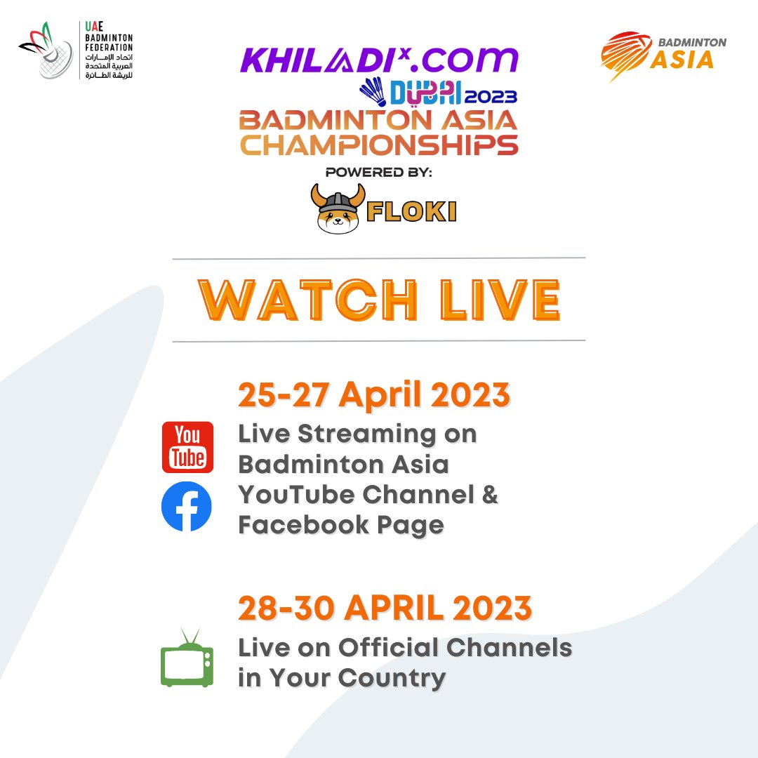 watch badminton asia championship live