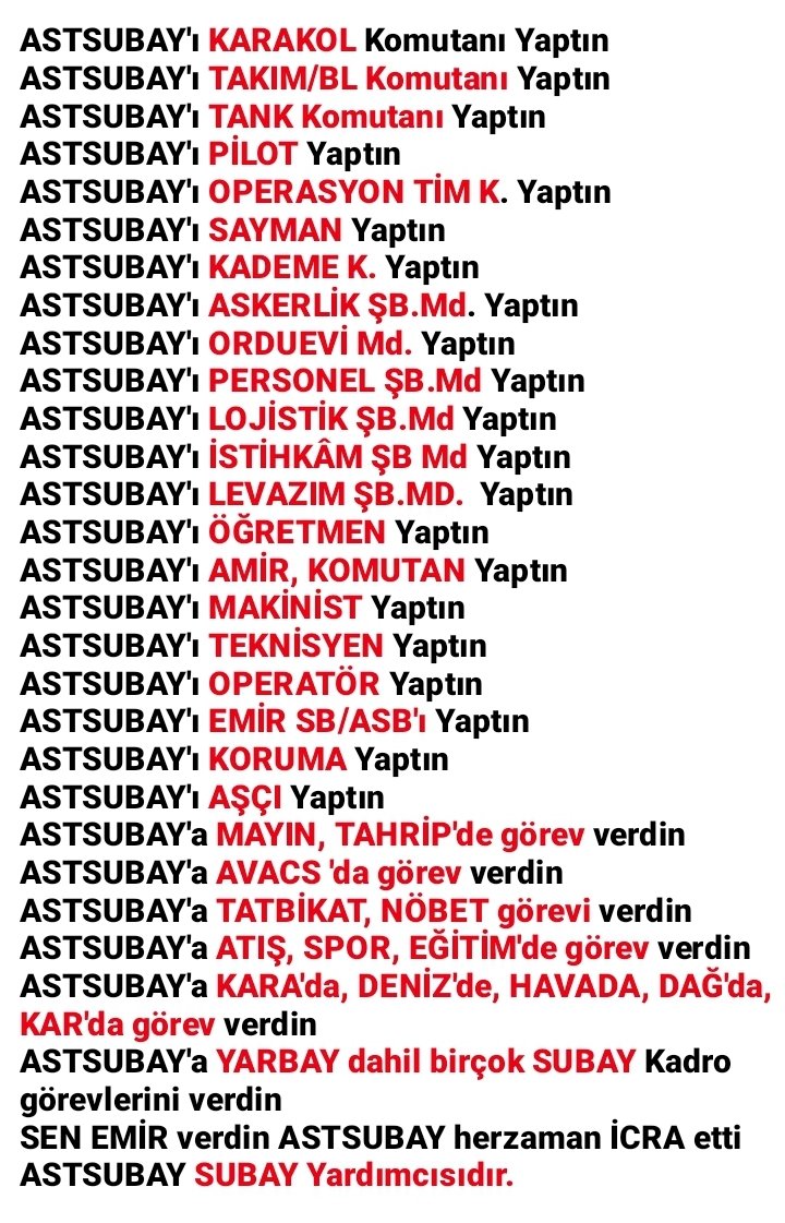 EmekliTurkiye's tweet photo. ALBAY'ları MAYIN'a, 
 - YARBAY'ları UÇAK Tamirine
 -  GENERAL'lere ZİMMET'i
 - AMİRAL'leri CEPHE'ye

TAZMİNATLAR da bize 
 - Kimbilir belki o zaman anlarlar 😀

#oylartazminata Türk Donanması Aboubakar @celebimehmeta
#ilkTurdaBitecek @remzialbasan @ismailhpekin @EmineErdogan https://t.co/nX446sGK6u