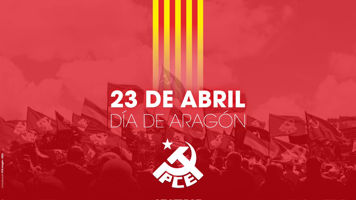 cubero_alberto's tweet photo. Comunicado del PCE ante este 23 de abril #DiadeAragon

➡️ Por la defensa del territorio frente al hambre insaciable del capital.
➡️ Por la defensa de la clase trabajadora aragonesa, sus lenguas y su cultura.
➡️ Por la defensa de la república federal.

🔗 https://t.co/bVbt8DPlZ1… https://t.co/dqcdhA8lcd