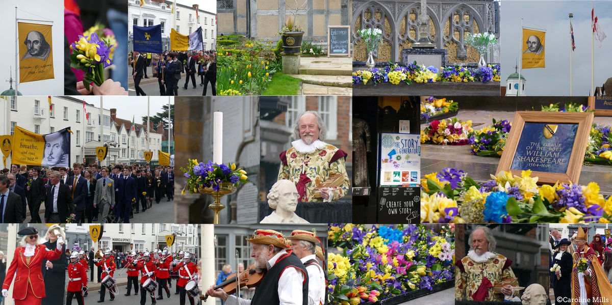 Happy Birthday William #Shakespeare. 459 years young, still with words and stories as relevant today as ever. What a magical way to celebrate your birthday in your hometown of Stratford-upon-Avon. "He was not of an age, but for all time" #Folio400 <a href="/ShakespeareBT/">Shakespeare B Trust</a> <a href="/ShakespearesEng/">Shakespeare’s England</a>