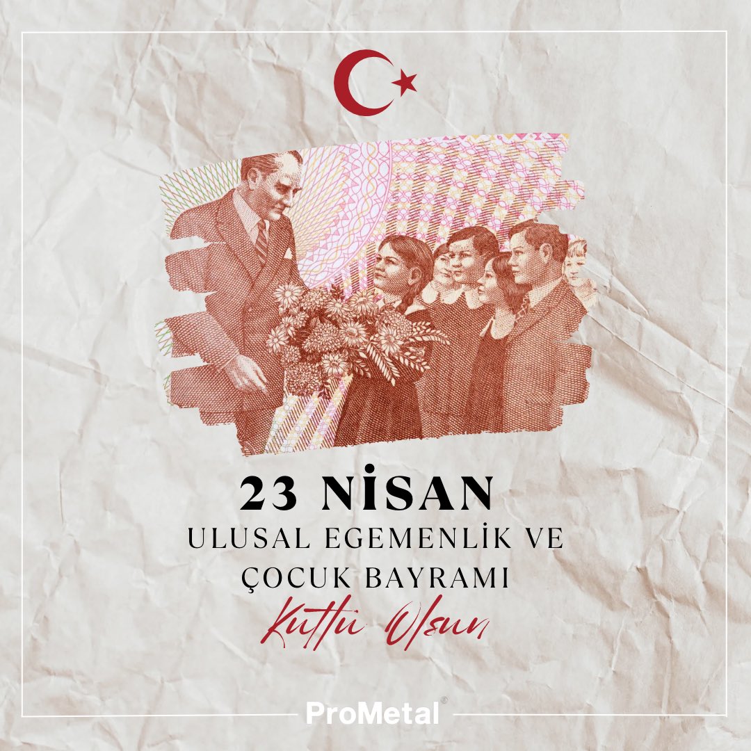 ProMetalProfil's tweet photo. 23 Nisan Ulusal Egemenlik Ve Çocuk Bayramı kutlu olsun! #23Nisan https://t.co/1pWDA5GqlP