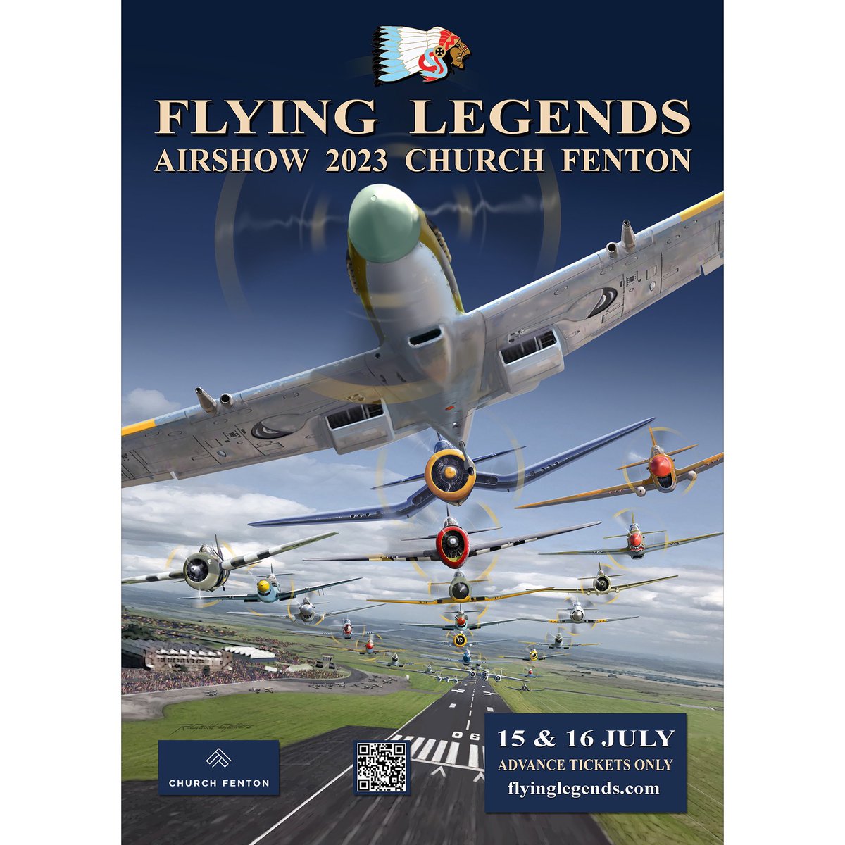 GalliersGauld's tweet photo. Come and join us at the biggest and best classic aviation event in the world. The famous Flying Legends Airshow will be held for the first time in the north of the UK at Church Fenton Airfield - Leeds East on the 15-16th July 2023. 1/3 https://t.co/RWzMAf796v